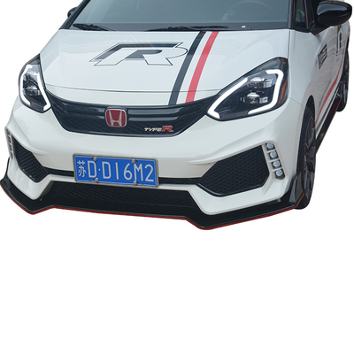 2018 2019 Verderber-Abdeckung 3Pcs Honda Fits JAZZ Matte Front Bumper Lip Body Kit