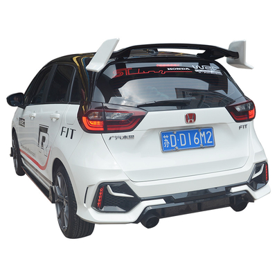 2018 2019 Verderber-Abdeckung 3Pcs Honda Fits JAZZ Matte Front Bumper Lip Body Kit