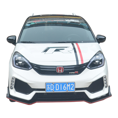 Honda Fit-Kohlenstoff-Faser-Front Bumper Lips Guard Body-Ausrüstung 2018-2021 3Pcs